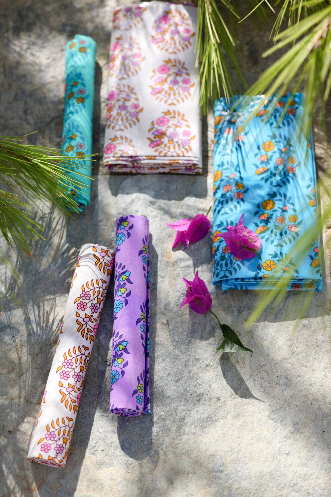 Cotton fabric coupon - Shalin lilac