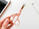 Bird scissors, small sewing scissors, stork scissors: Lavender