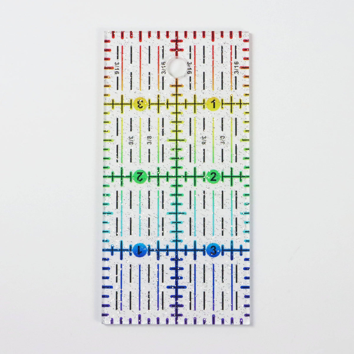 Rainbow Gradient | Glitter - 4" x 2" Ruler