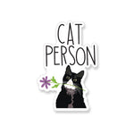 Cat Person Vinyl Sticker