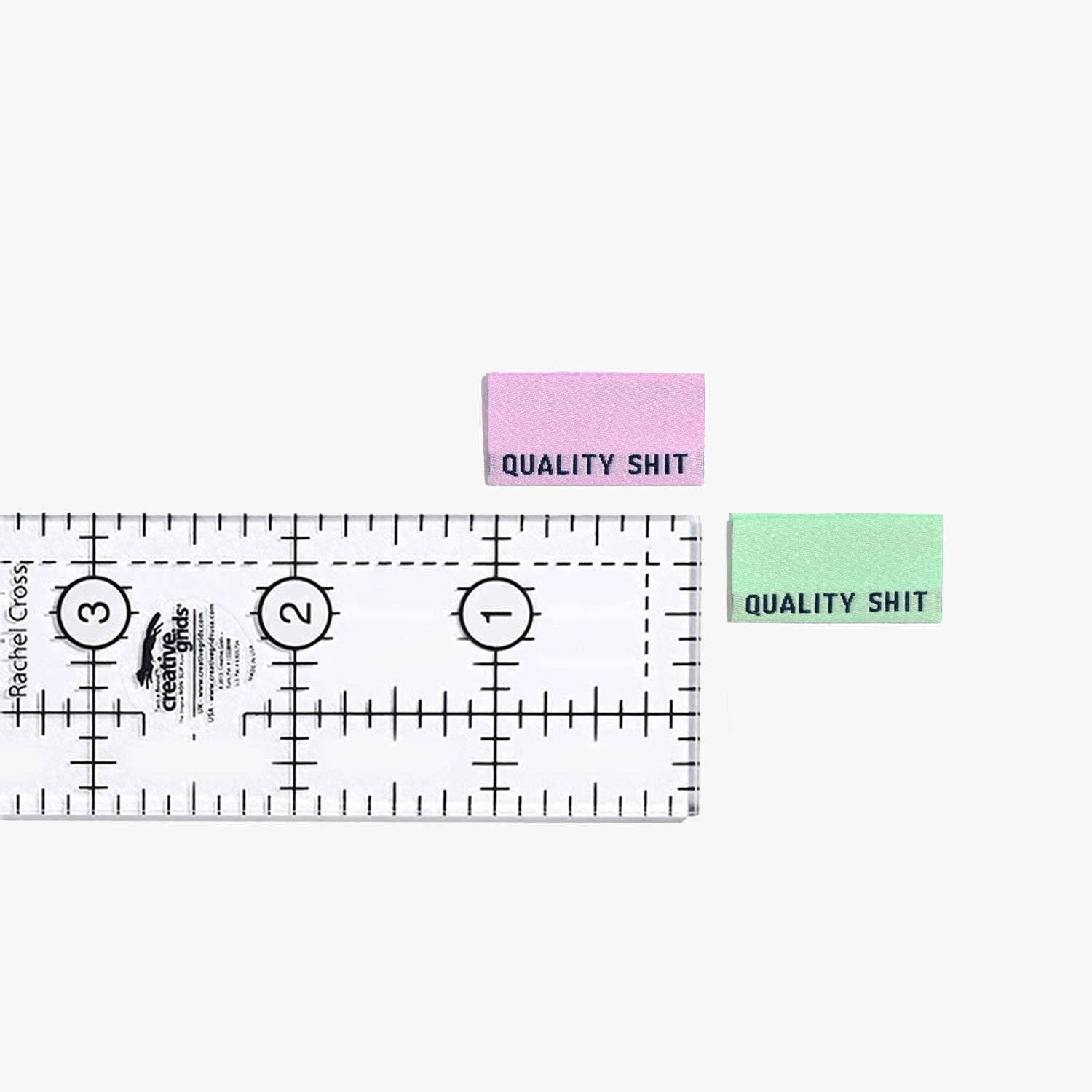 Quality Shit Woven Labels (Pastel) | 6 labels