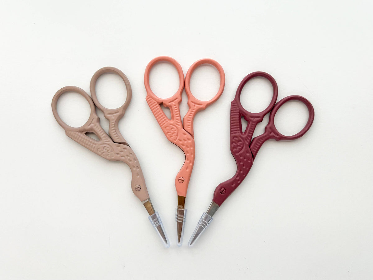 Bird scissors, small sewing scissors, stork scissors: Lavender