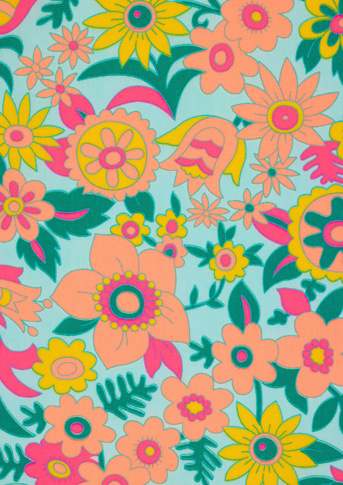 Azure Hippie cotton coupon: Light blue / Azure hippie