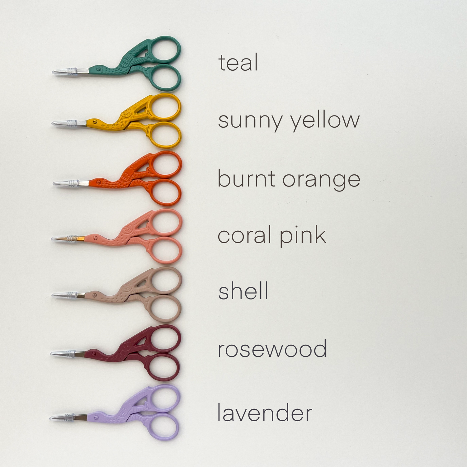 Bird scissors, small sewing scissors, stork scissors: Lavender