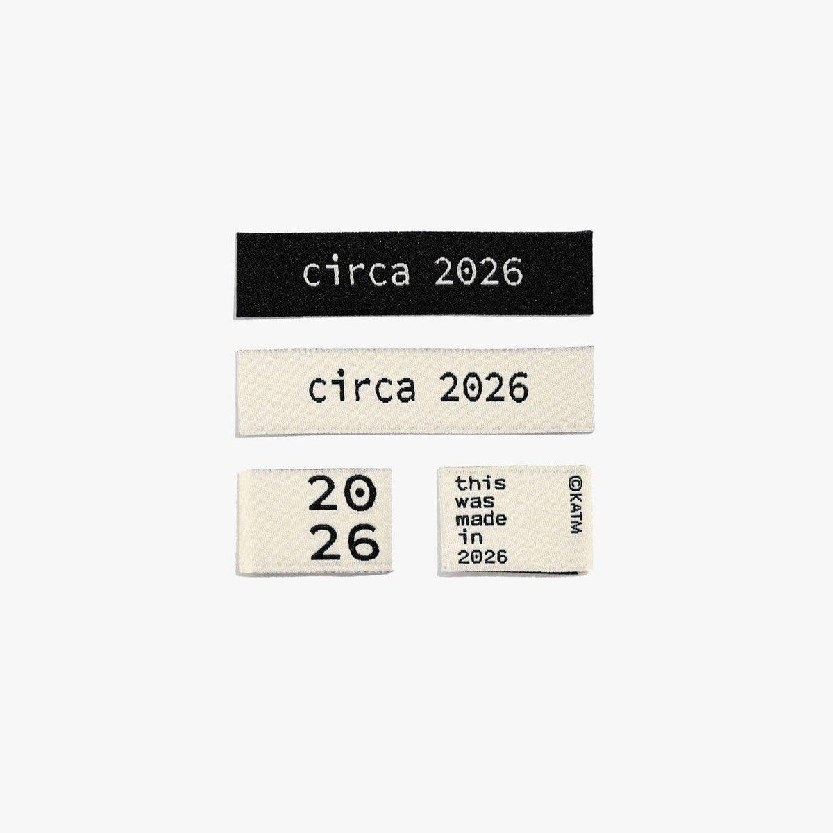 Circa 2026 Woven Labels | 6 labels