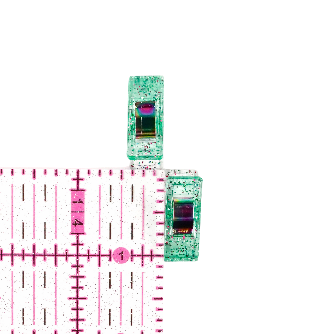 Sea Glass Glitter Clips | Pack of 25