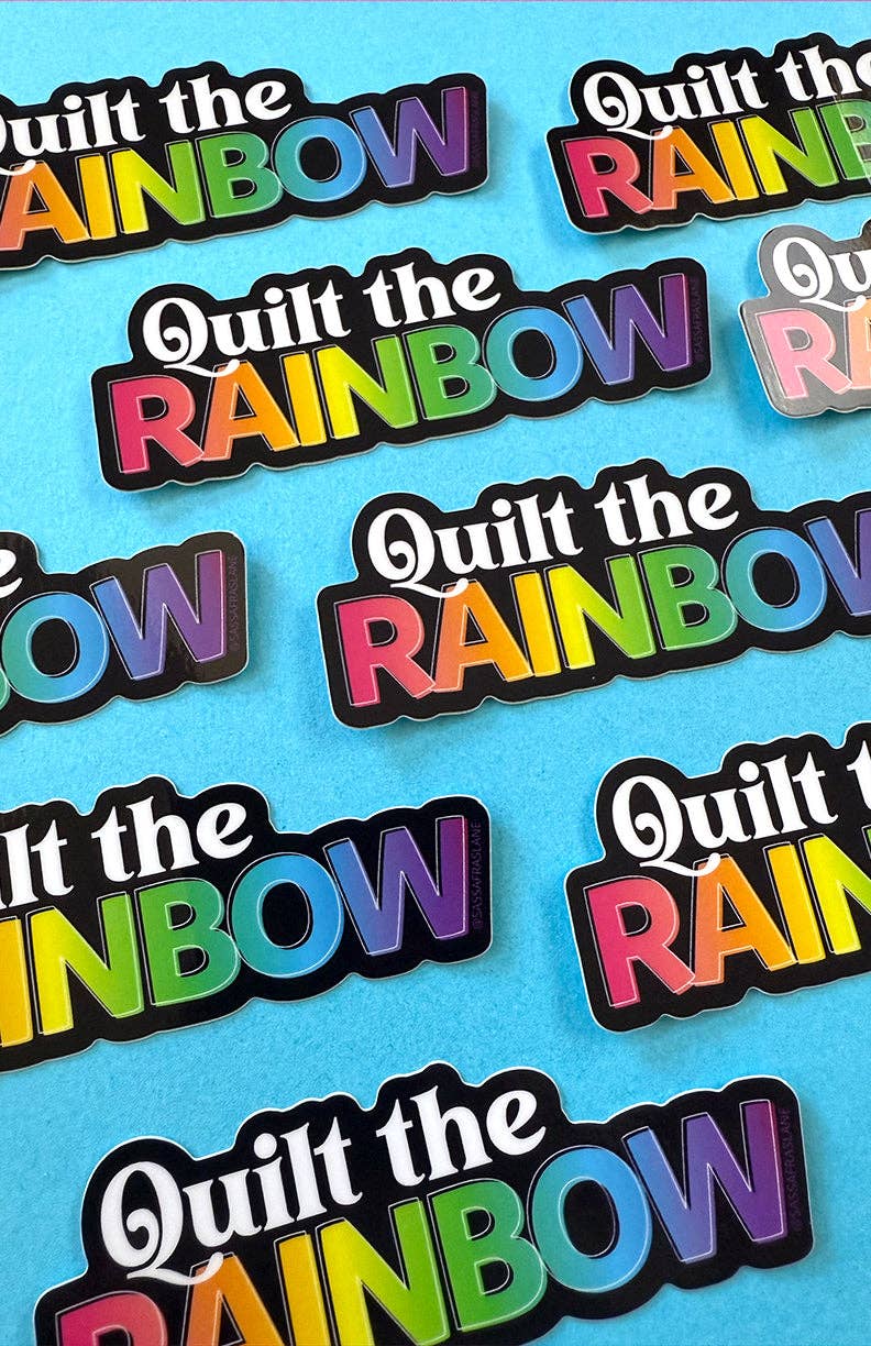 Quilt the Rainbow Sticker