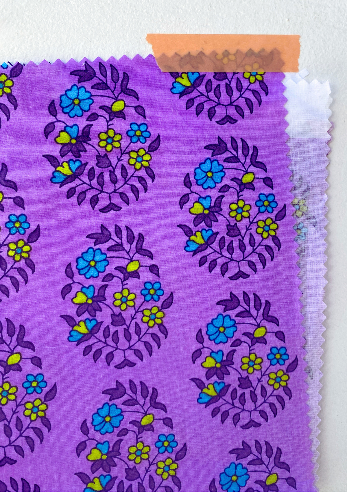 Cotton fabric coupon - Shalin lilac