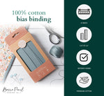 2.5" Bias Quilt Binding Butterflies, Heather Ross: Prepacked || 8 Yards