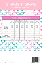 Starlight Grove Quilt Pattern Printed