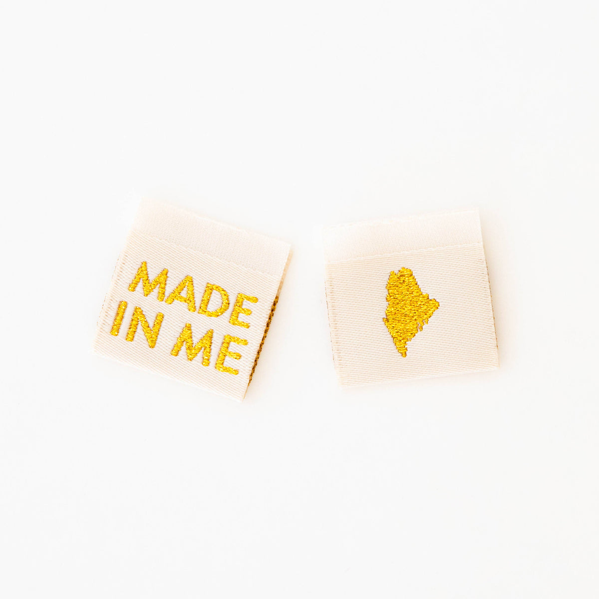 Made in My State Gold Woven Labels: Nevada