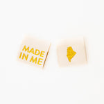 Made in My State Gold Woven Labels: Nevada