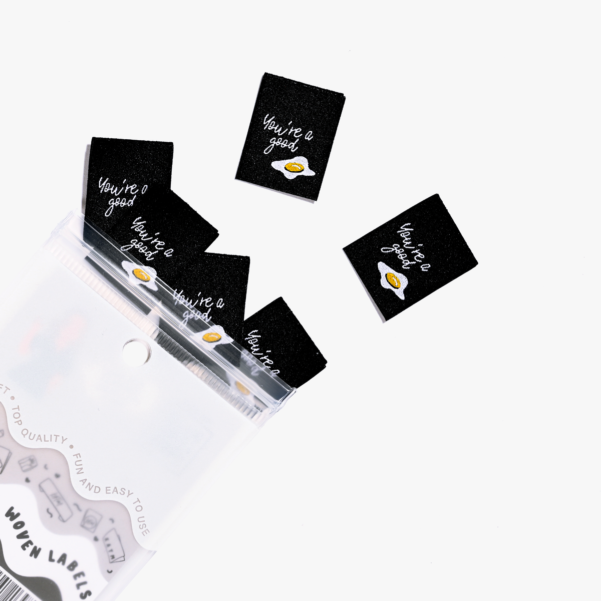 'You're a Good Egg' Labels | 6 Woven Labels