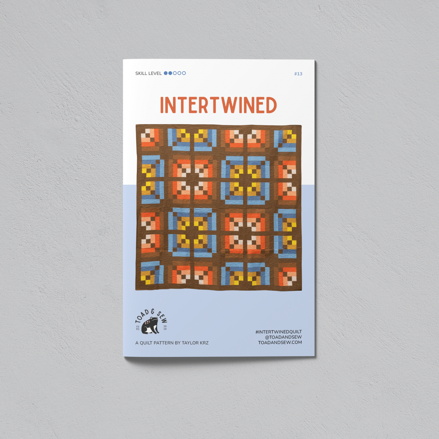 Intertwined - Printed Quilt Pattern | Toad & Sew