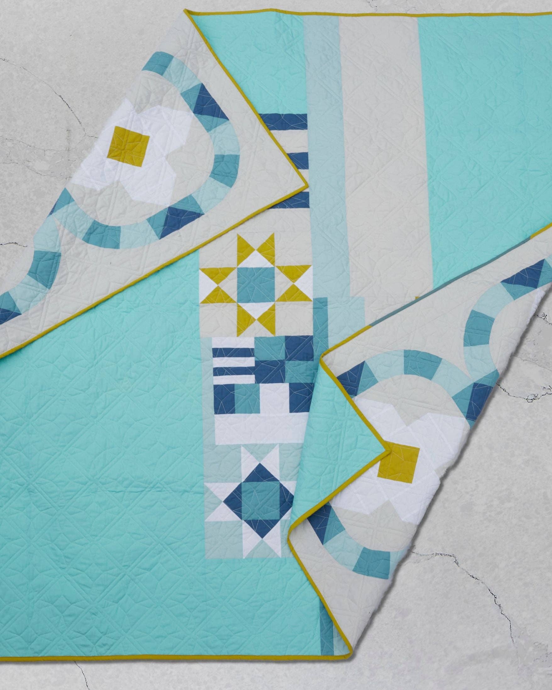 Moonbeam Quilt Pattern: Printed