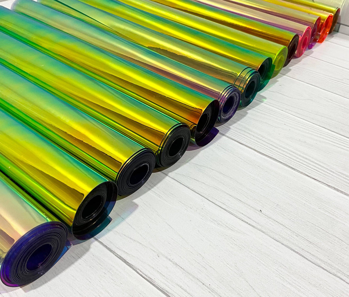 Clear reflective Colorshift TPU Vinyl: Dark purple