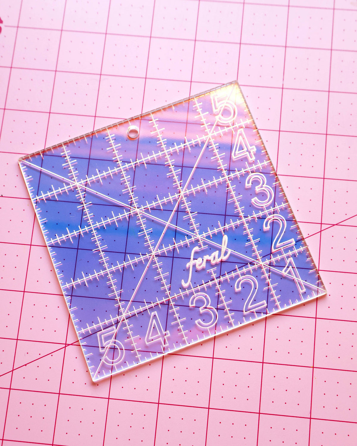 Charm square ruler: Confetti