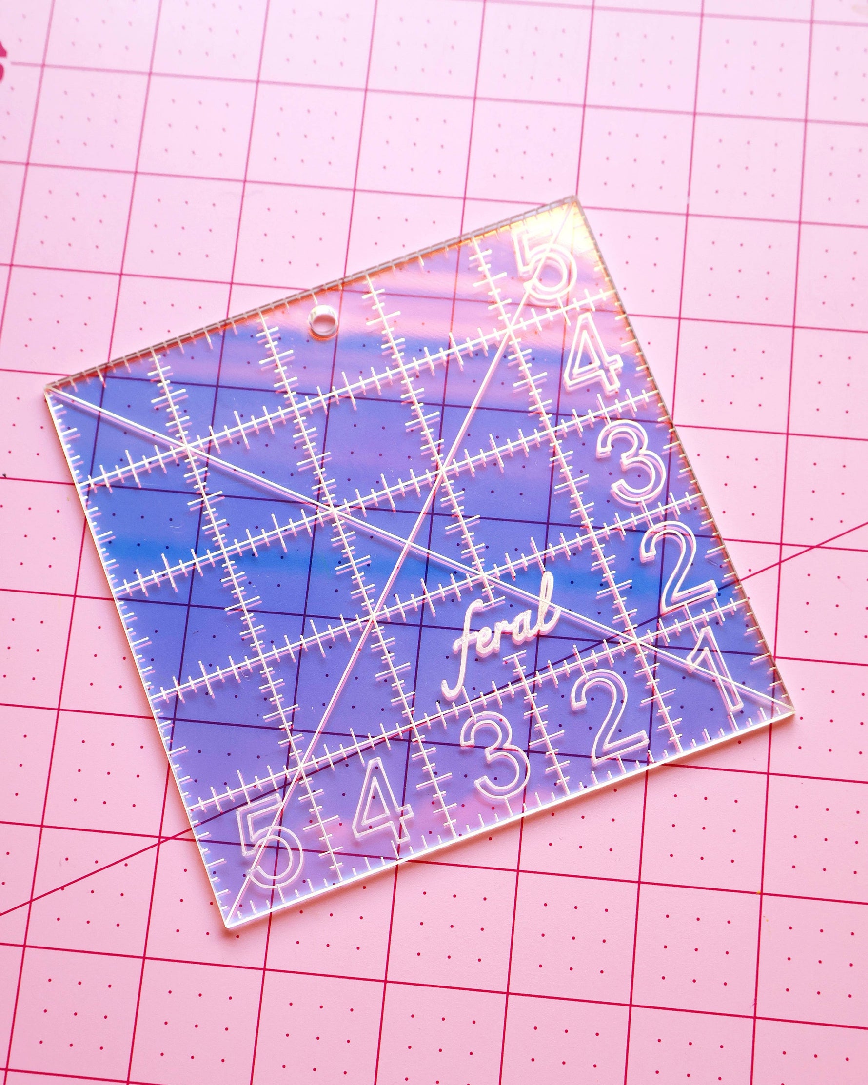 Charm square ruler: Confetti
