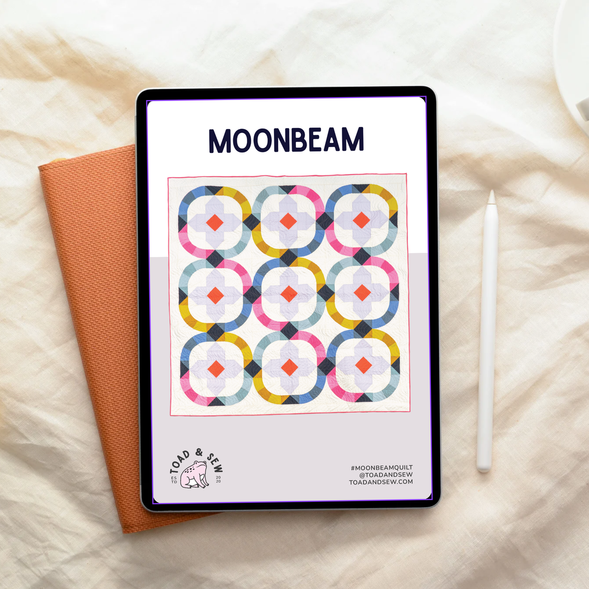 Moonbeam Quilt Pattern: Printed