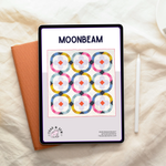 Moonbeam Quilt Pattern: Printed
