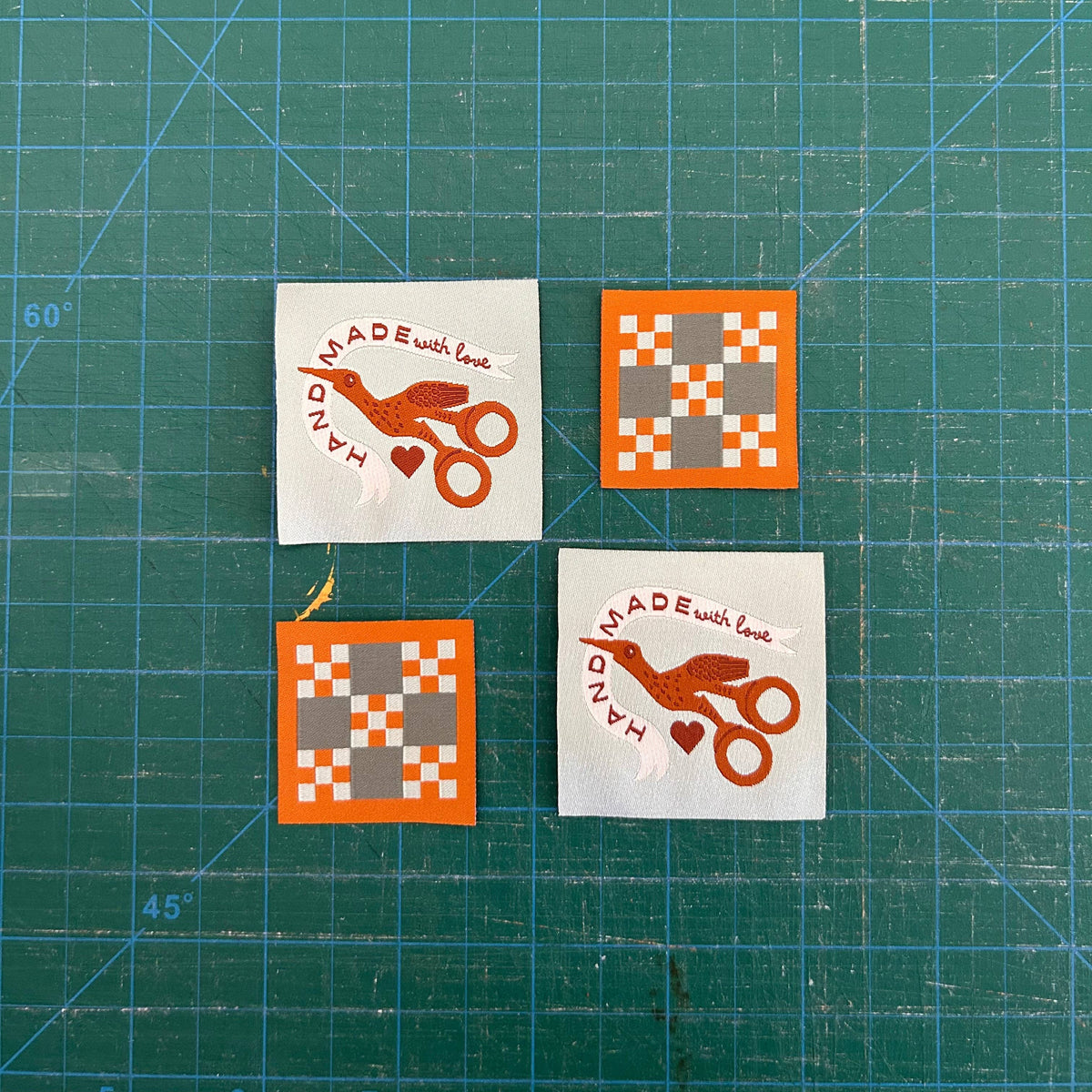 Handmade With Love Woven Patch Label Pack