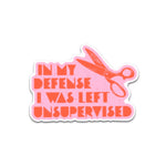 In My Defense - Sticker (Unpackaged)