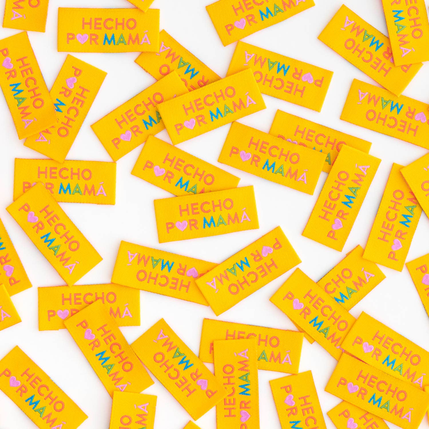 Hecho Por Mamá - Sewing Woven Clothing Label Tags