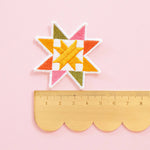 Sawtooth Star Iron-On Patch