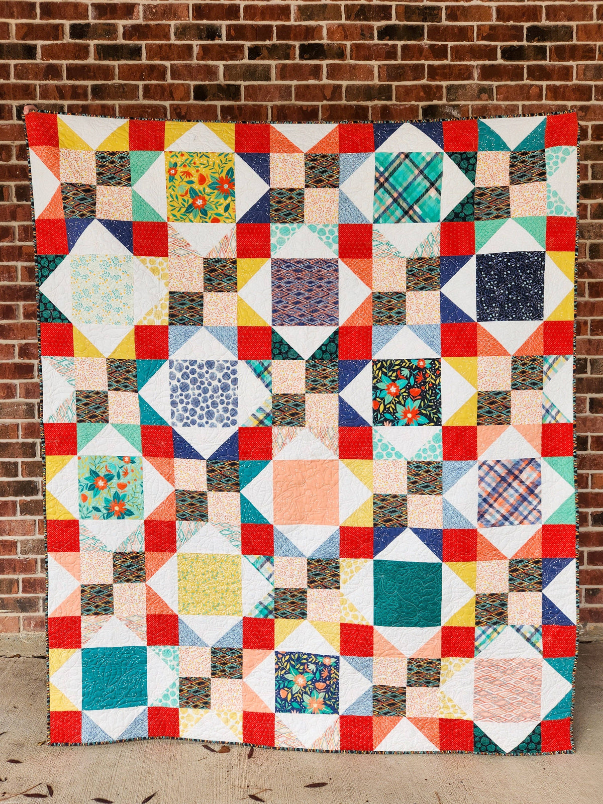 Star-Patched Lovers | CKQ-2401 Quilt Pattern