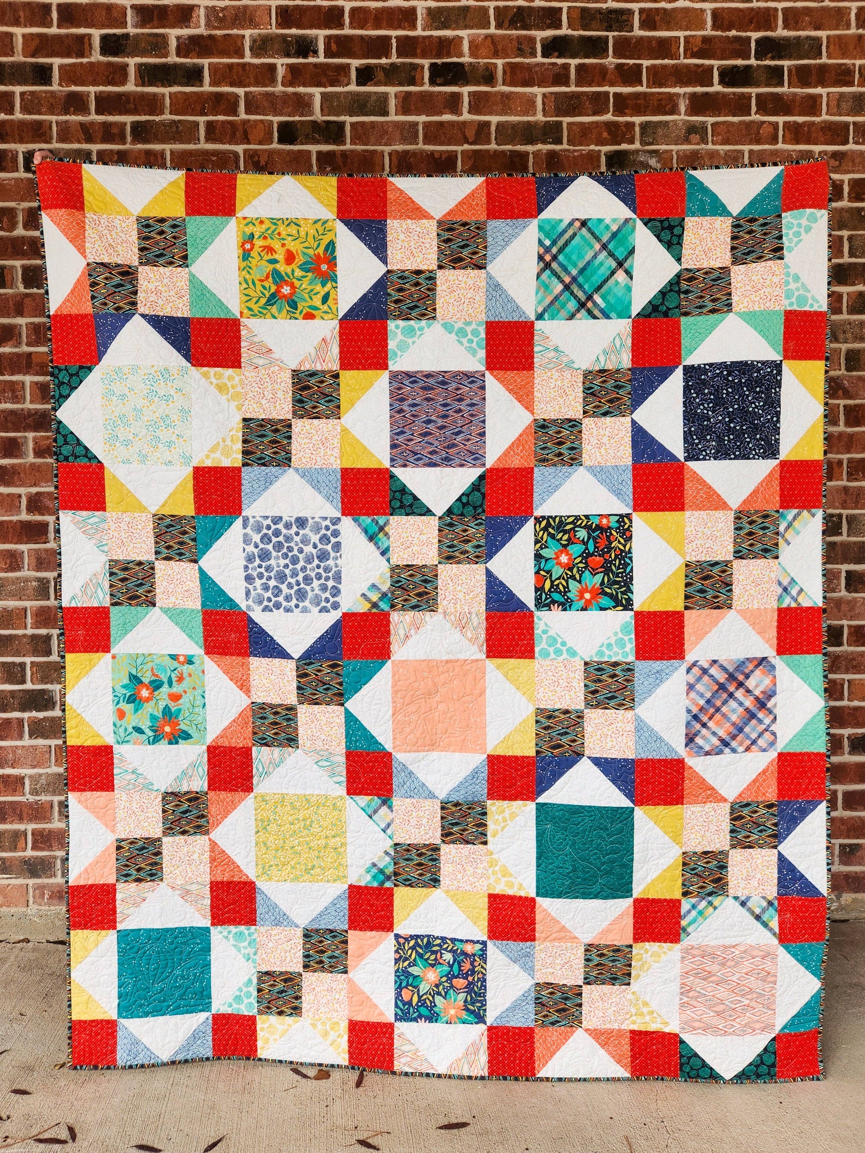Star-Patched Lovers | CKQ-2401 Quilt Pattern