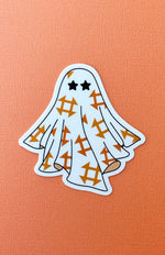 Quilt Ghost Stickers Orange