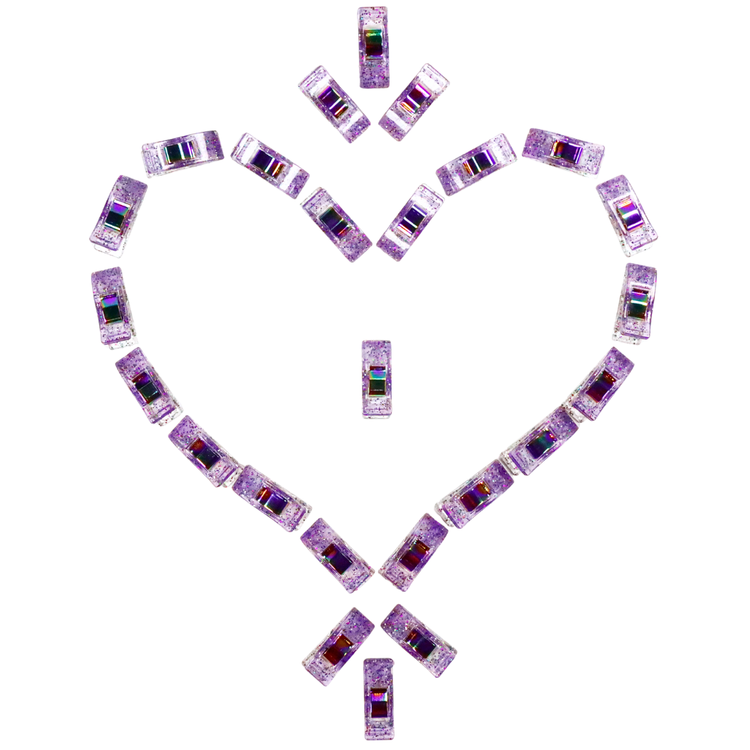 Wild Flower Glitter Clips | Pack of 25