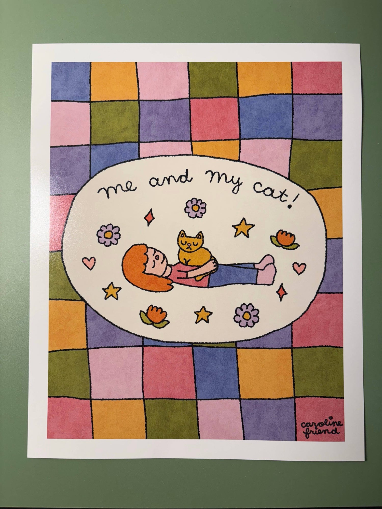 "Me and My Cat" Print