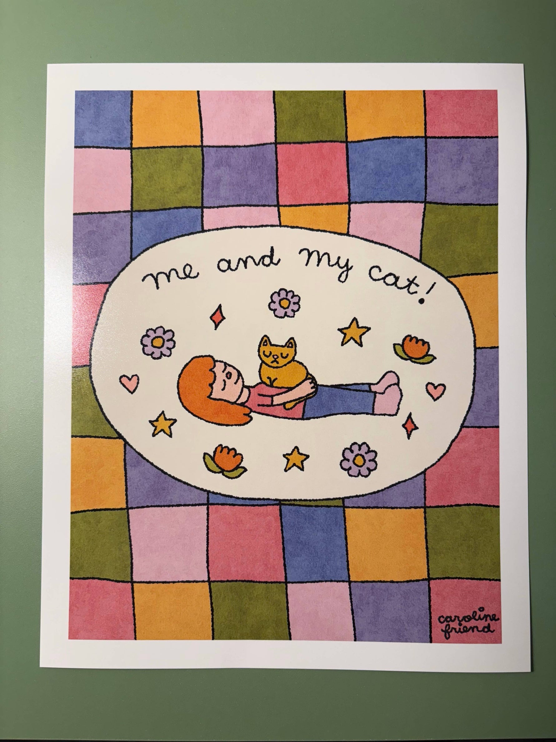 "Me and My Cat" Print