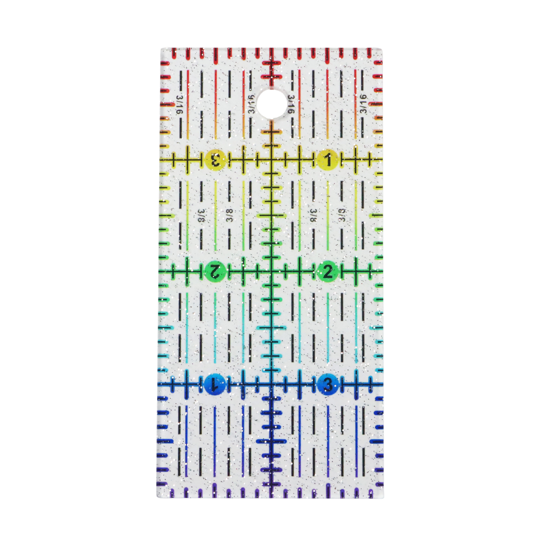 Rainbow Gradient | Glitter - 4" x 2" Ruler