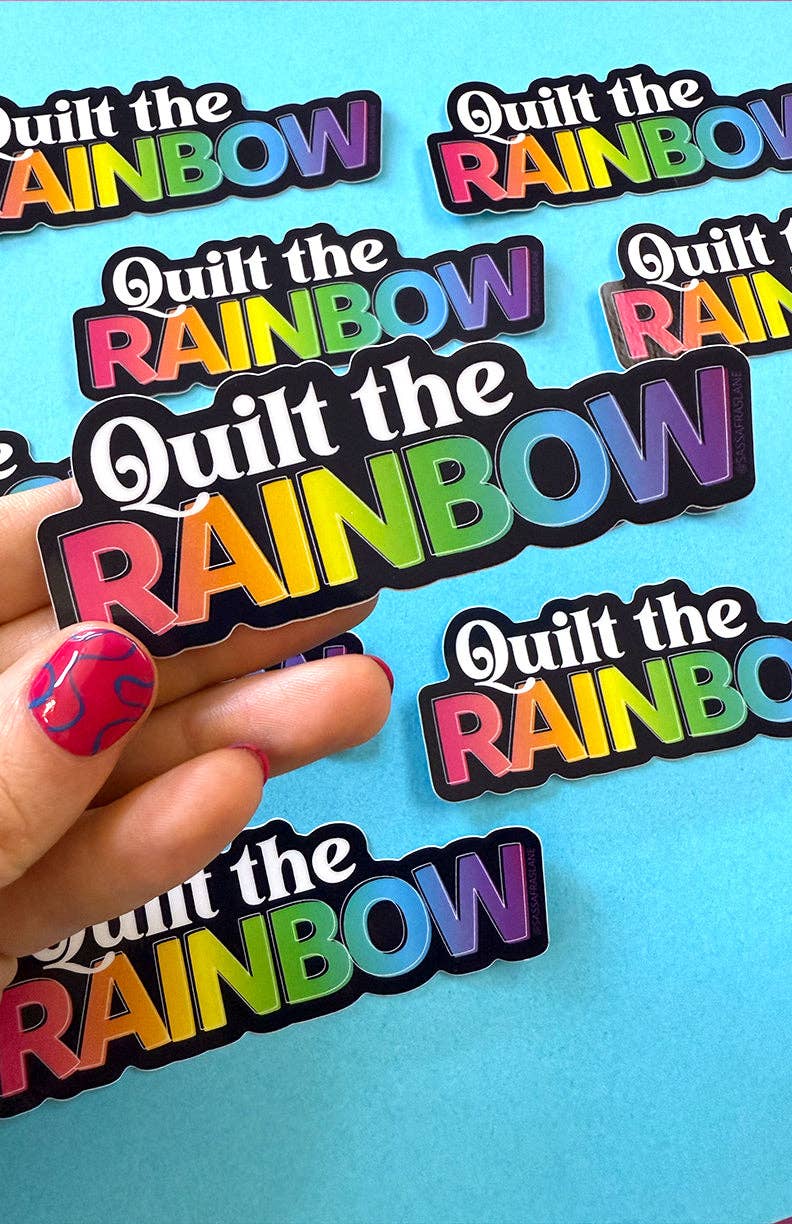 Quilt the Rainbow Sticker