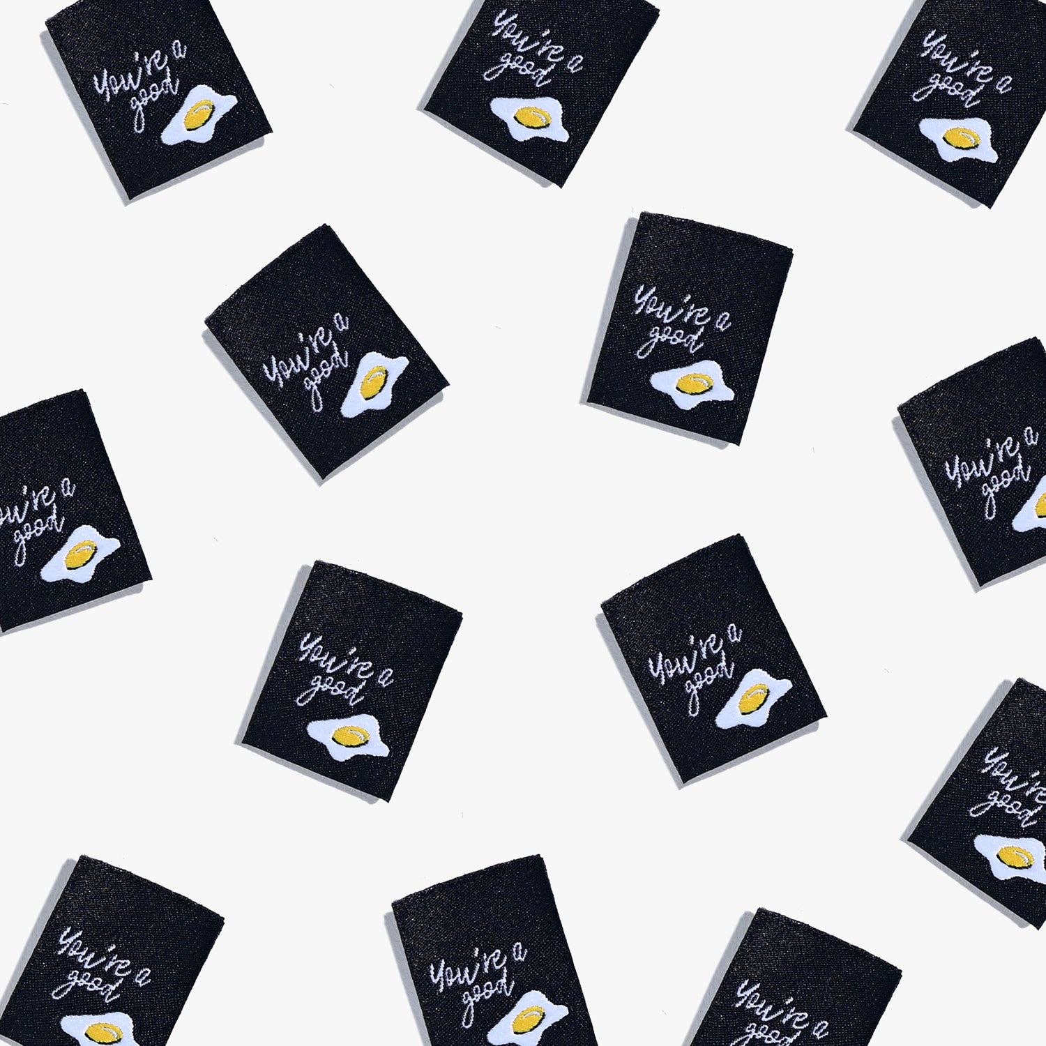 'You're a Good Egg' Labels | 6 Woven Labels