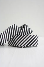 2.5" Bias Quilt Binding for Sewing, Black Dress Stripe: Prepacked || 8 Yards