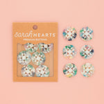 Large Confetti Quilt Star Buttons