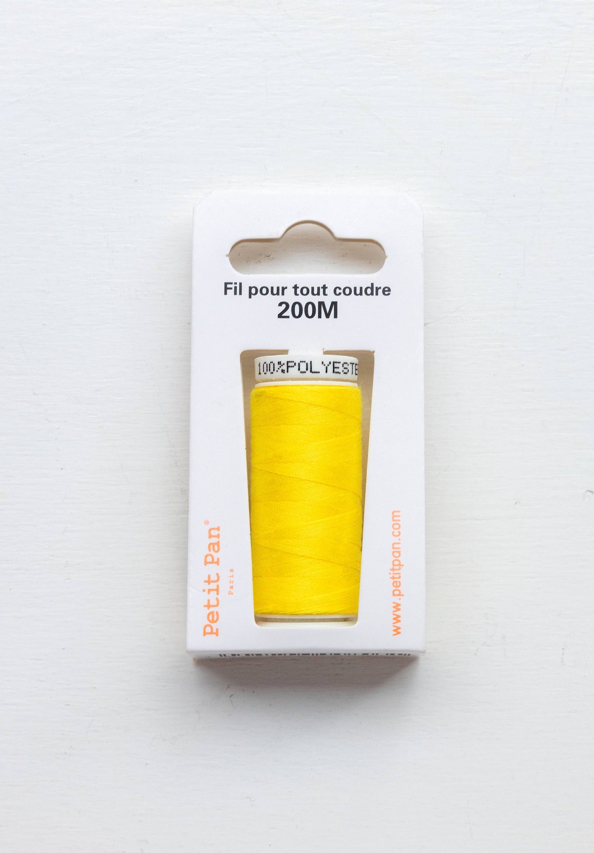 Polyester sewing thread 200m Fluorescent yellow