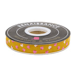 Strawberry - Strawberry Toss in Goldenrod - 5/8" width - by Kimberly Kight - BTY