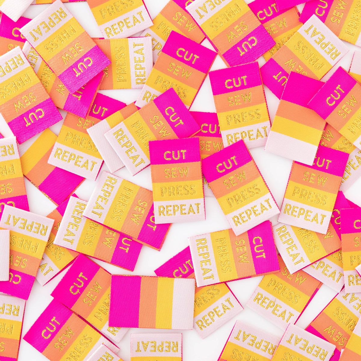 Cut Sew Press Repeat - Sewing Woven Clothing Label Tags