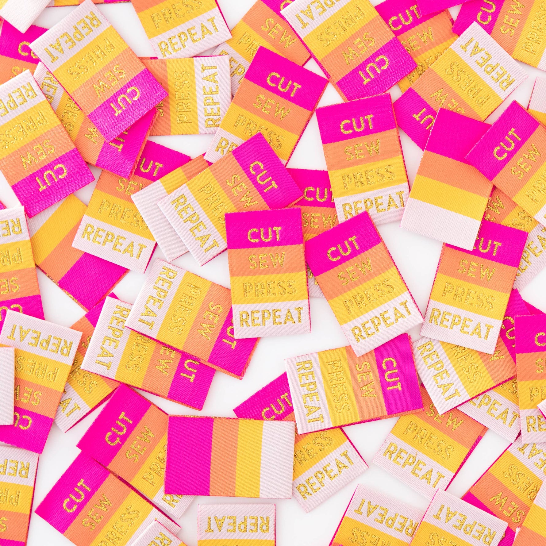 Cut Sew Press Repeat - Sewing Woven Clothing Label Tags