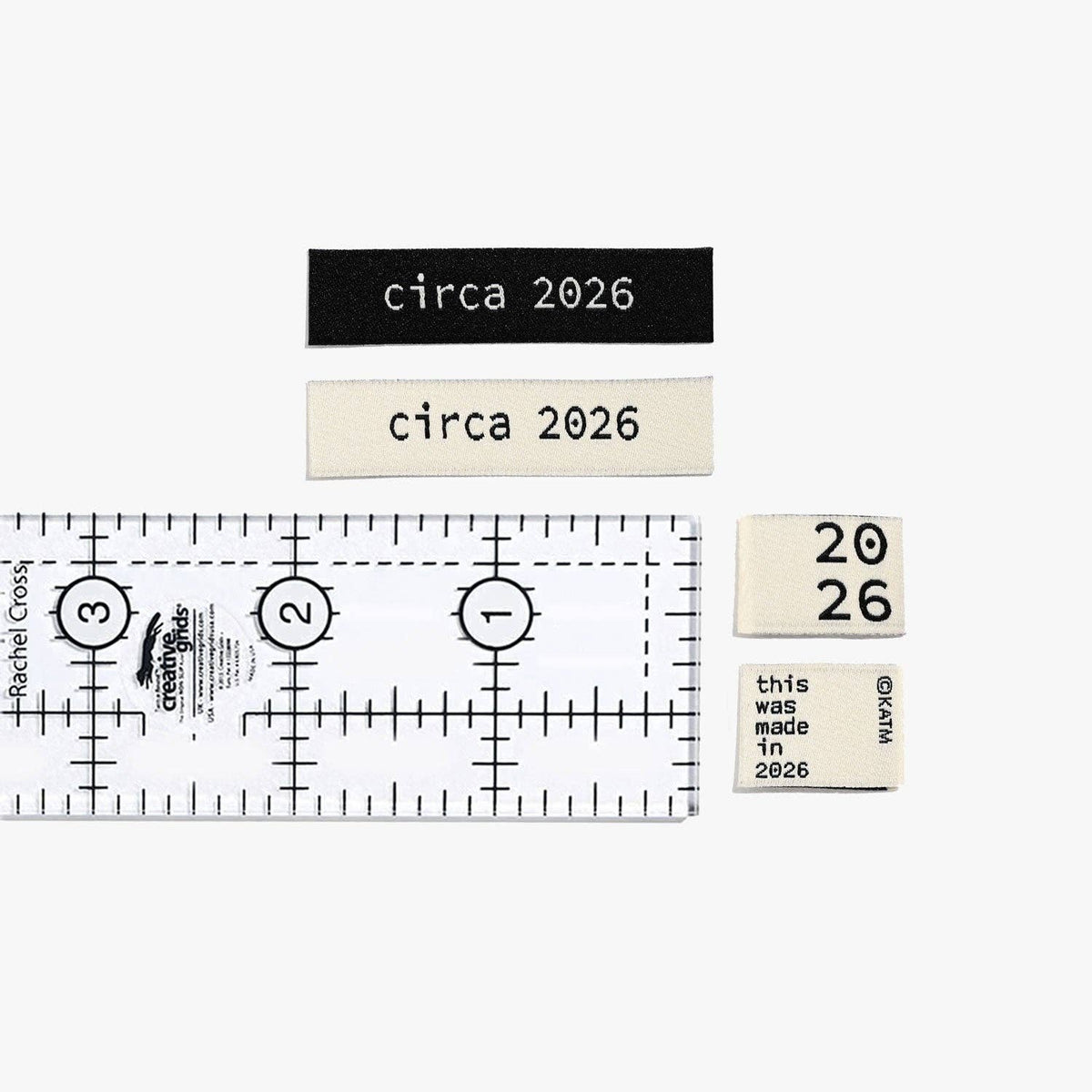 Circa 2026 Woven Labels | 6 labels