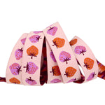Strawberry - Strawberry in Peach Cream - 7/8" width - by Kimberly Kight - 15 Yard Spool