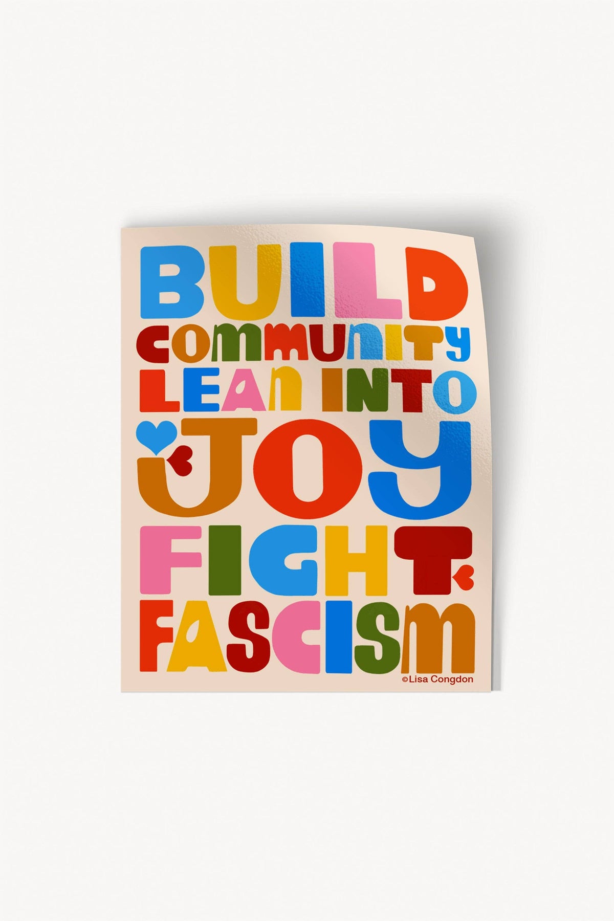 Build Community Large Sticker
