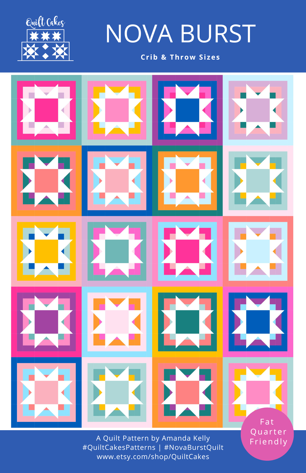 Nova Burst Quilt Pattern Printed – French Fry Quilt Company