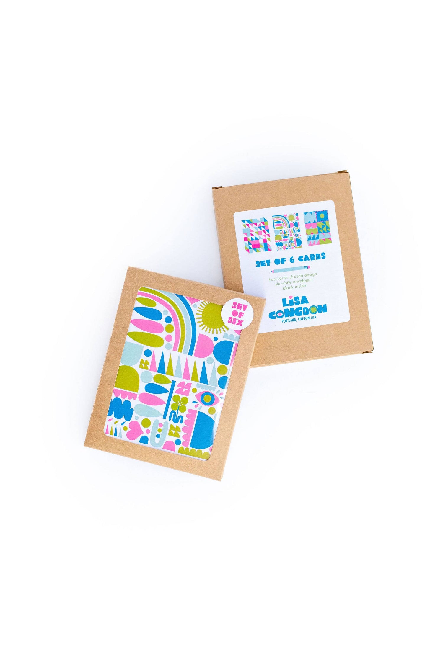 Geometric Studies Greeting Card Box set of 6