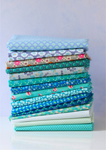 Celadon Peony cotton coupon: Celadon peony