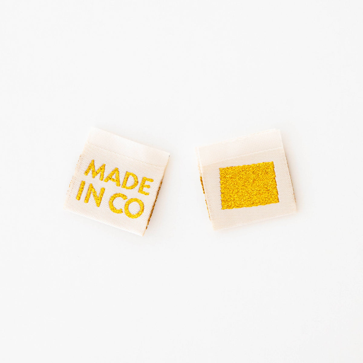 Made in My State Gold Woven Labels: Nevada